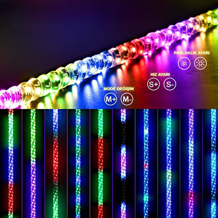 Rgb Led Işıklı Kırbaç Bayrak Anten Çubuğu 150cm Off‑road Atv Utv Uygulama Kumandalı Yüksek Parlaklık