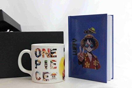 Luffy Temalı Kupa Bardak ve Defter Hediye Kutusu