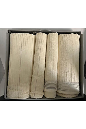 Özdilek Moderni Kat Best Set Hamam Takımı Havlu Seti Bej-Bej