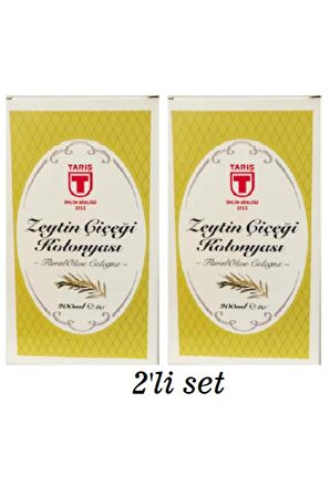 Tariş Zeytin Kolonyası Çiçeği Kolonyası 80 Derece Cam Şişe 200 ml 2 Adet