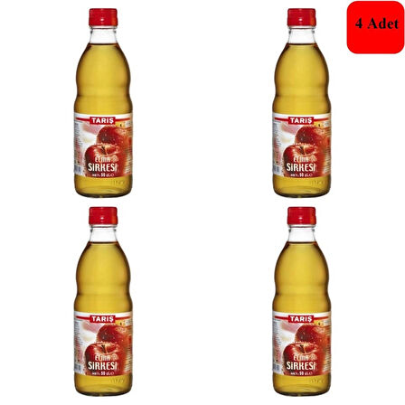 Elma Sirkesi 500 ml Cam 4 Adet