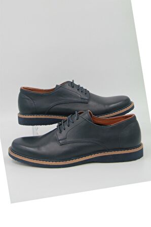 Komcero 9Y6691-7416 Erkek Klasik Ayakkabı - Lacivert