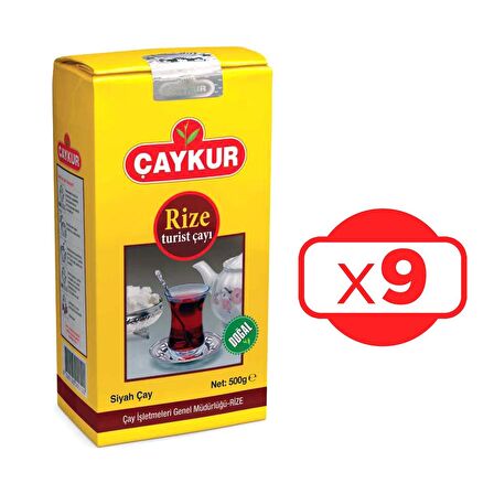 Çaykur Rize Turist Çay 500 G x 9 Adet 