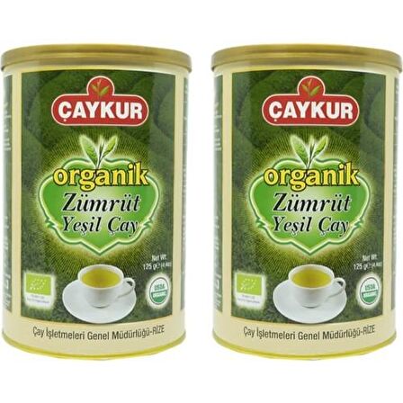 Çaykur Zümrüt Organik Dökme Yeşil Çay 2x125 gr 