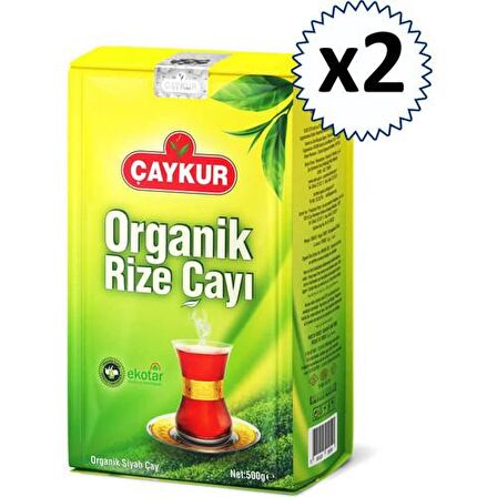 Çaykur Rize Organik Dökme Siyah Çay 2x500 gr 