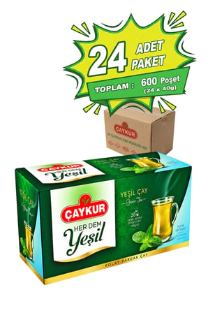 Herdem Yeşil Çay Süzen Poşet Naneli 1,6gr 25 Adet Yirmidörtlü Paket