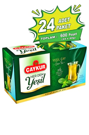 Herdem Yeşil Çay Süzen Poşet Naneli 1,6gr 25 Adet Yirmidörtlü Paket