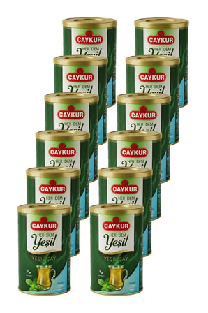 Herdem Yaprak Yeşil Dökme Çay Naneli 200 gr. Onikili Paket