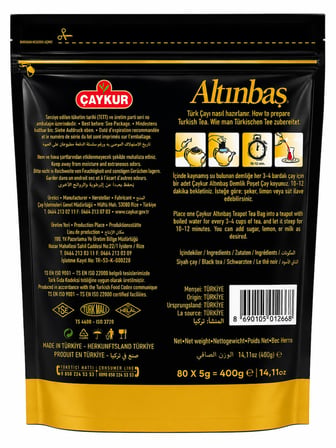 Çaykur Altınbaş Demlik 80 X 5 Gr x 6 Paket