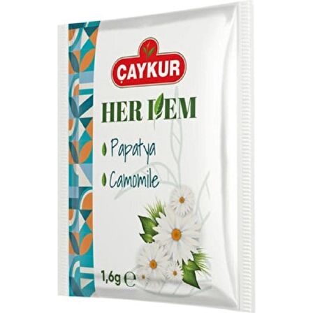 HERDEM PAPATYA KARIŞIK BİTKİ ÇAYI 160 GR (Bardak Poşet Çay)