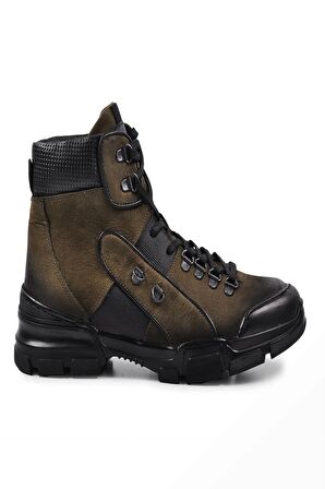 Komcero 0K9185-2274 Erkek Comfort Ayakkabı - Haki