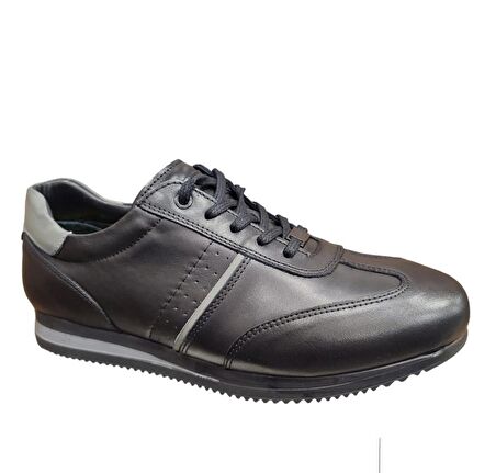 KOMCERO 4Y1543 İNCE TABAN ERKEK DERİ SNEAKERS SPOR AYAKKABI