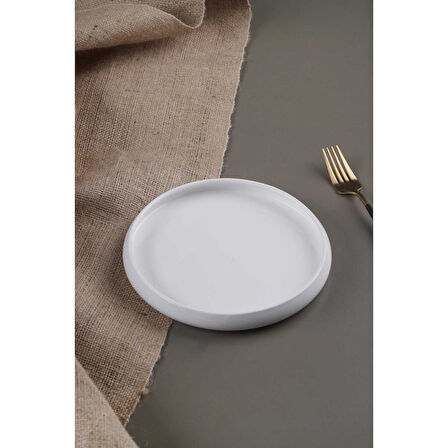 Acar Bianco Perla Porselen Yuvarlak Tabak 4 Adet SCT-21-0222