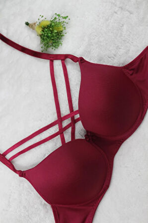 Çapraz Ipli Desteksiz Sütyen