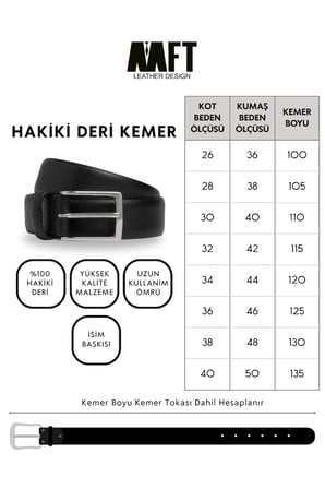 Hakiki Deri Erkek Kemer – Düz Desen, 4cm, Koyu Kahve | 7689