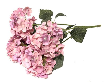 Yapay Çiçek Ortanca Çiçeği Pembe Açık  50 cm