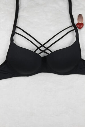 Çapraz Ipli Destekli Push Up Sütyen