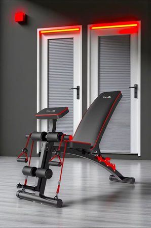 Voit V-FIT BY VOIT D208 Katlanabilir Incline/decline Ayarlanabilir Sırt Açılı Mekik ve Ağırlık Sehpası