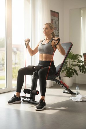 Voit V-FIT BY VOIT D208 Katlanabilir Incline/decline Ayarlanabilir Sırt Açılı Mekik ve Ağırlık Sehpası