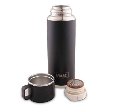 1VTAKTM41075-052 Voit Enjoy Thermos 750Ml Termos Siyah