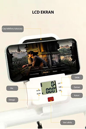 MAXFIT Climber Tırmanma Aleti Eğim Ayarlı Dijital Göstergeli Katlanabilir