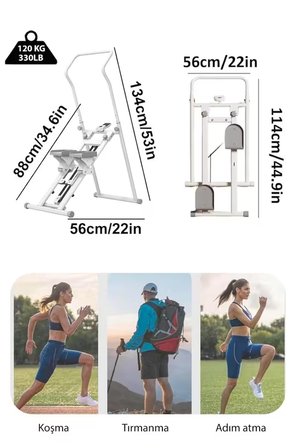 MAXFIT Climber Tırmanma Aleti Eğim Ayarlı Dijital Göstergeli Katlanabilir