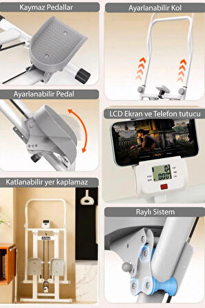 MAXFIT Climber Tırmanma Aleti Eğim Ayarlı Dijital Göstergeli Katlanabilir