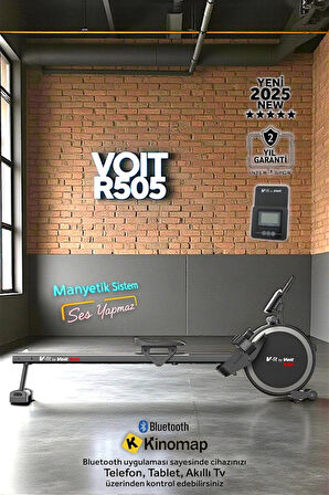 Voit Vfit By R505 Manyetik Kondisyon Küreği Bluetooth'lu Dik Katlanabilir 16 Kademeli Direnç Sistemi