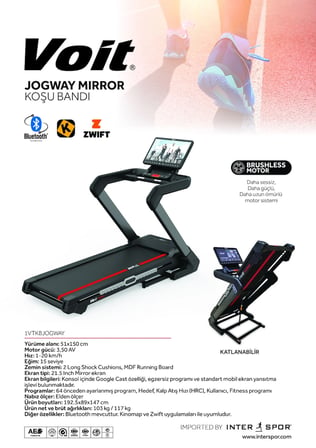 Voit Jogway Mirror Koşu Bandı