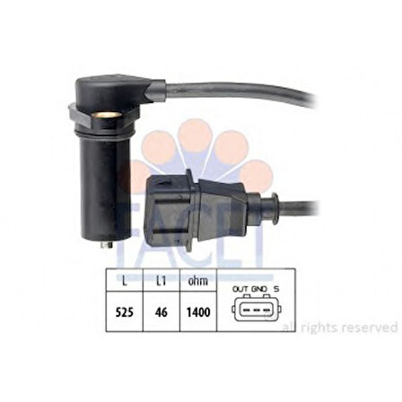 Vag Krank Devir Sensoru T5 Beetle Bora Golf IV Sharan A3 Alhambra İbiza Leon Toledo Fabıa Agr Agp Ahf - Facet 9.0219