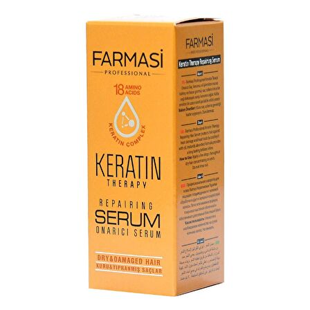 Keratin Terapi Onarıcı Saç Bakım Serumu 30 ML