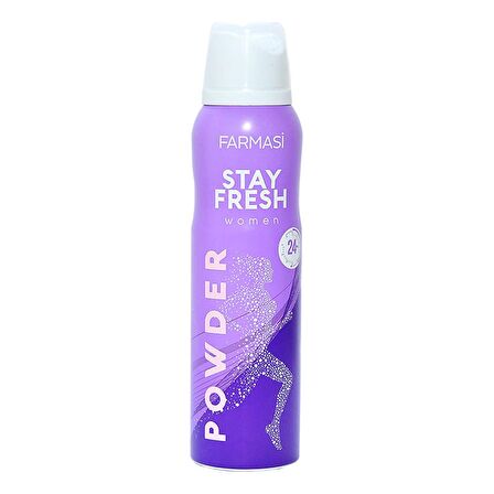 Farmasi Stay Fresh Powder Antiperspirant-Pudralı Ter Önleyici Leke Yapmayan Kadın Sprey Deodorant 150 ml