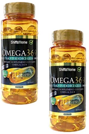 Omega 3-6-9 Balık Yağı Trigliserit Form 1000mg 60 Softgel X 2 Adet