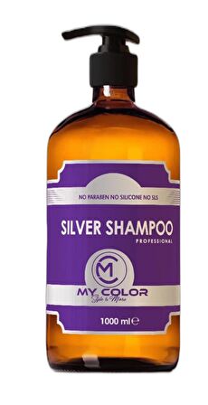 Mycolor style&more 1000 ML SİLVER MOR MAVİ ŞAMPUAN GRİ PLATİN VE BEYAZ SAÇLAR İÇİN