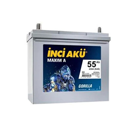 Inci 12V 55 Ah Dar Tip Akü