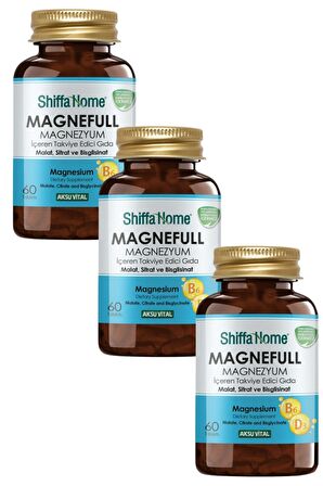 Magnefull Magnezyum Malat Sitrat Bisglisinat 60 Tablet X 3 Adet