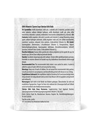 Qlife Vitamin C + Çinko - D Vitamini 30 Saşe