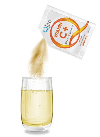 Qlife Vitamin C + Çinko - D Vitamini 30 Saşe