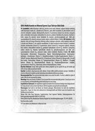Qlife Multivitamin + Mineral Ahududu Aromalı 30 Saşe
