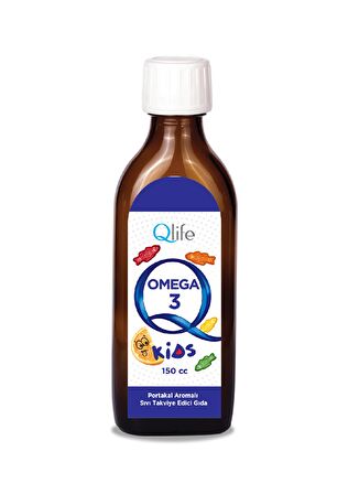 Qlife Omega 3 Kids Portakallı Şurup 150 cc