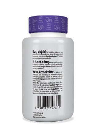 Qlife Tripple Effect Vitamin D + Vitamin C + Çinko 60 Kapsül