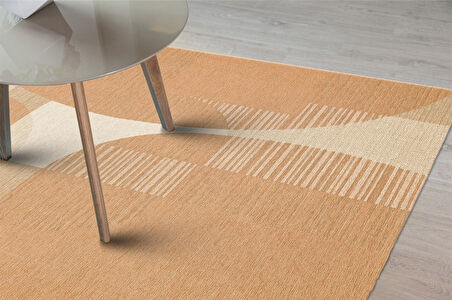Eko Brooklyn Hasır Görünümlü Kaymaz Renkli Dokuma Modern Kilim BRK13