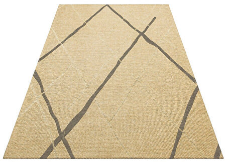 Eko Brooklyn Hasır Görünümlü Kaymaz Renkli Dokuma Modern Kilim BRK05