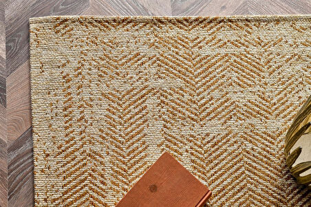 Eko Brooklyn Hasır Görünümlü Kaymaz Renkli Dokuma Modern Kilim BRK04
