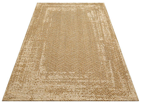 Eko Brooklyn Hasır Görünümlü Kaymaz Renkli Dokuma Modern Kilim BRK04