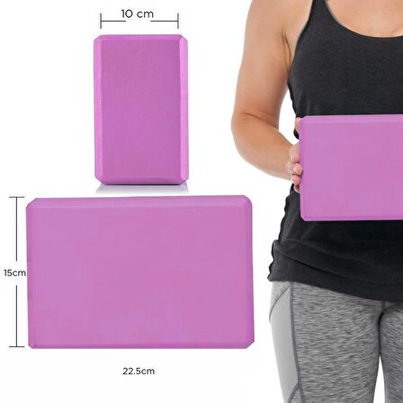 Gymo Pro Series Büyük Boy Yoga Blok Pembe