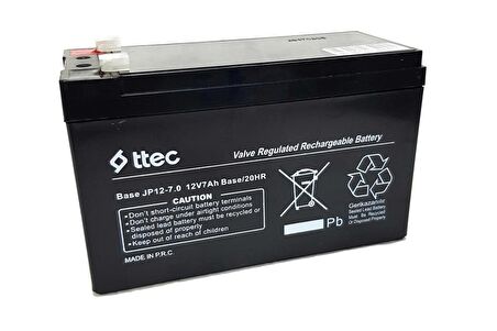 Ttec Base 12Volt 7Amper Akü 2021-09 Üretim