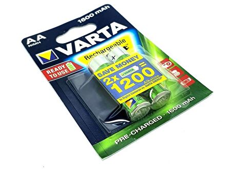 VARTA 1600mA NiMH Şarjlı Kalem Pil AA - 2Lİ PAKET