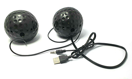 Magicvoice 1+1 USB Mini Hoparlör Speaker - Siyah