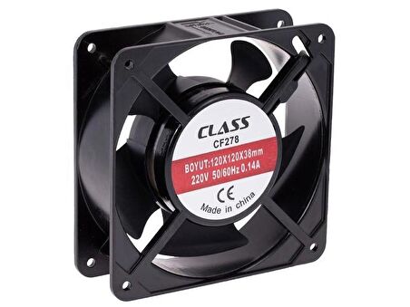 Class 120x120x38mm AC 220Volt Fan - 1Adet